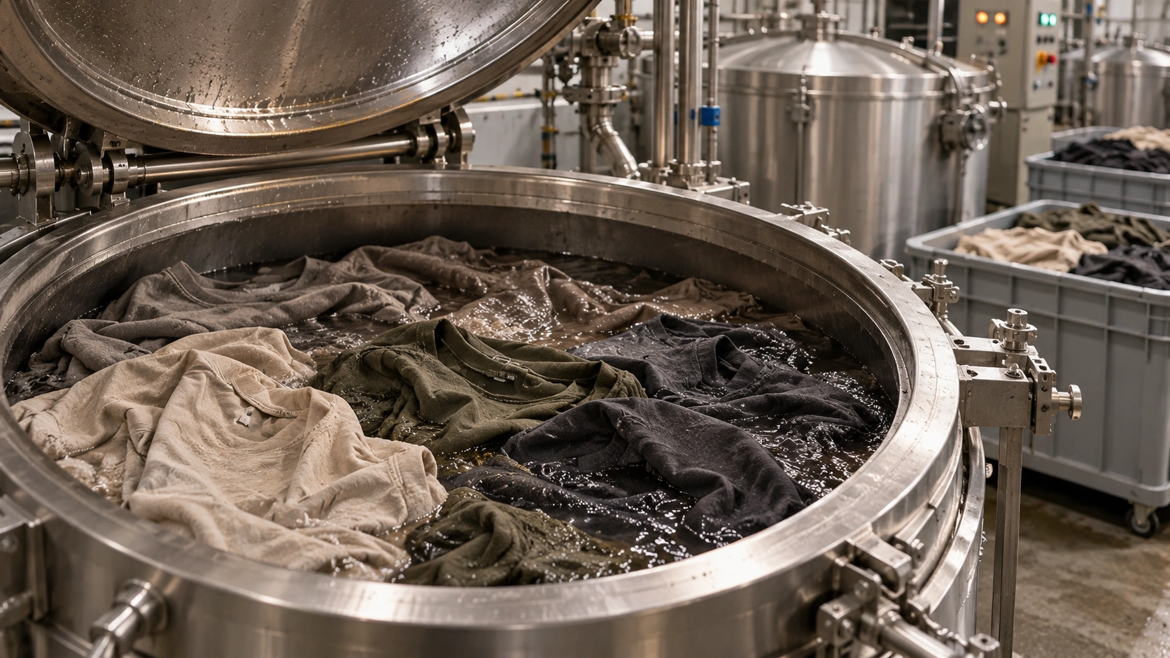 Industrial garment dyeing machine, reference image