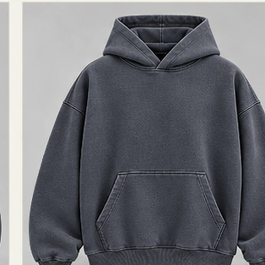 Thermal Fleece Hoodie front style illustration