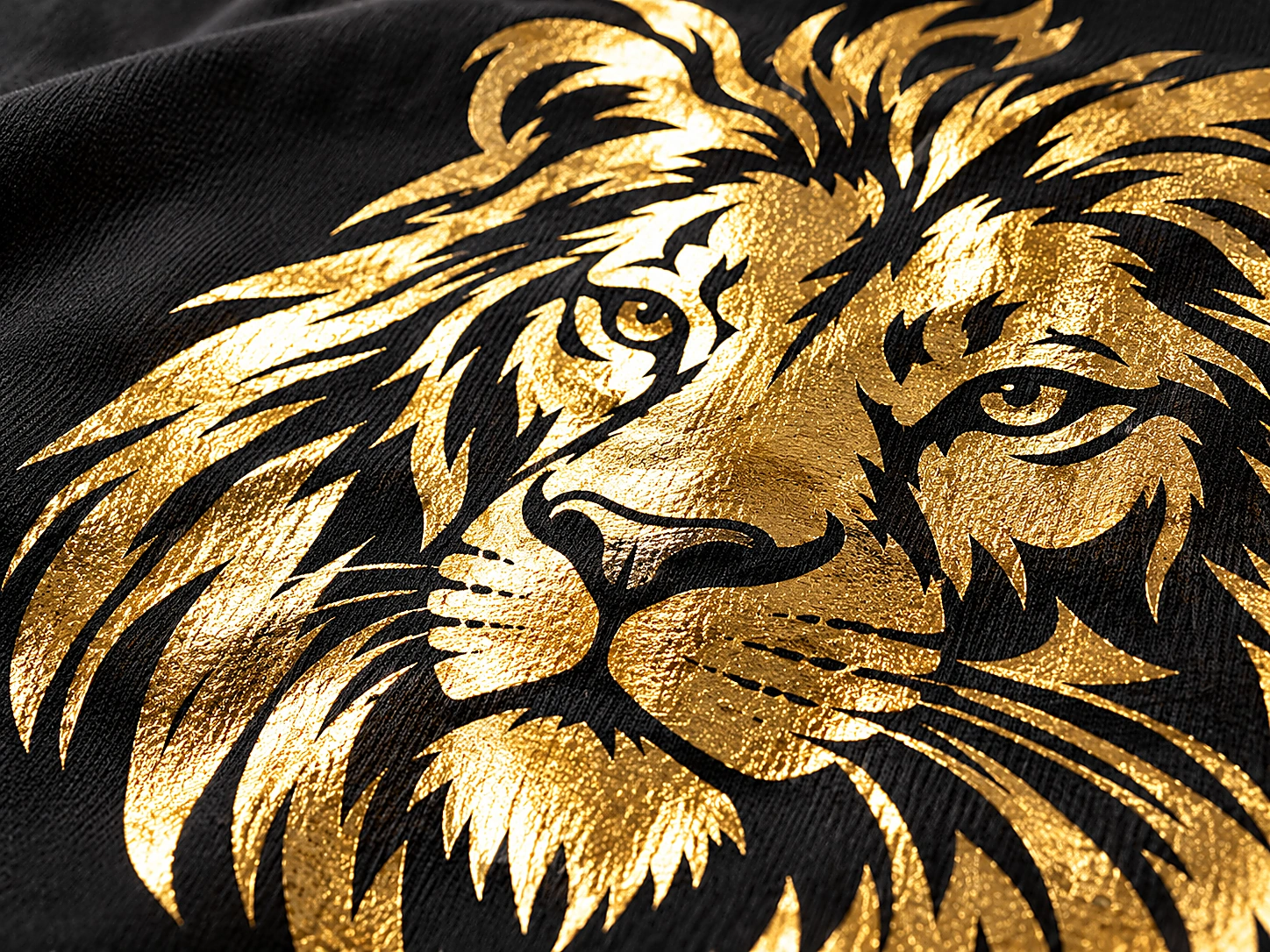 Foil screen print effect